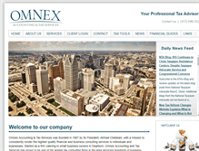 Tablet Screenshot of omnextax.com